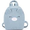 Franco Cosimo Panini MOFU MOFU - Mini Zaino in Velluto Ufficiale Mofu Mofu, con Spallacci Regolabili, Elementi 3D e Ricami, Pratica Chiusura a Zip, 16,5x22,5hx10 cm