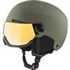 ALPINA Unisex - Adulti, ARBER VISOR Q-LITE Casco da sci, olive matt, 54-58 cm
