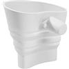 LOVIVER Accessori per impastatrice planetaria con imbuto per farina pieghevole, pratico imbuto per polvere salvaspazio per frullatore Ksm150 da 5 litri, Bianco