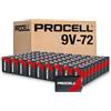 PROCELL Constant 9V Long-Lasting Alkaline Batteries (72 Pack), 5-Year Shelf Life, Bulk Value Pack for Consistent Moderate Drain Professional Devices