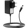 LYMISPIYA Alimentatore di rete da 24 V, 1 A, 24 W, DC con adattatore da 5,5 x 2,1 mm e 4 punte, alimentatore di rete LED per router, strisce LED, diffusore, fotocamera, cavo di alimentazione 24 V 1 A, per casa