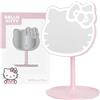 Get Trend Hello Kitty Sanrio Specchio Trucco, Vanità Compatto A Batteria Portatile Specchio da Tavolo con Luci e Piedi per Viaggi e Camera da Letto (Rosa/Hello Kitty)