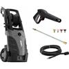 LAVOR SHADOW 26, idropulitrice a pressione, 2600 W, con motore a induzione, pressione 170/255 bar, in alluminio, ruote grandi, ASS, 4 ugelli, FAST TOOL Lavor - professionale, pulizia perfetta per auto