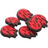 GRIRIW Smorzatore per Racchetta Tennis a Forma di Rosso, 6 Pezzi | Silicone, per Corde e Telaio, Migliora Stabilità del Colpo, Riduce Vibrazioni, per Gioco su Terra
