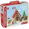 Jeujura - Lo Chalet di Natale - 90 pezzi - Giochi di Costruzione nella valigia di cartone - A partire dai 5 anni - Agilità - Creatività - Manipolazione - Catalogo fornito - 8094