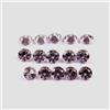 AAA 2X2 MM Spinello Viola Naturale Ceylon Sciolto Rotondo Taglio Lotto - 5 Pz