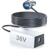 PonJel Starlink Mini adattatore da auto, 3 in 1 Starlink mini caricabatteria da auto 12 V-24 V a 36 V, convertitore Step Up cavo di alimentazione CC con display digitale, resistente USB C PD 45 W e