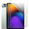 Rojeuinn Vetro Temperato per Xiaomi Pad 7/7 Pro Pellicola Protettiva,2 Pezzi Vetro Temperato + 2 Pezzi Fotocamera Posteriore,Senza Bolle, Anti-Scratch,Durezza 9H