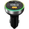 Teron Trasmettitore FM per auto, Bluetooth 5,3, vivavoce, wireless, kit per conducenti, pendolari e viaggi su strada