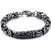FREELANCE JW BRACCIALE BIKER BYZANTINE DA UOMO IN ACCIAIO - OSSIDATO