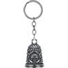 FREELANCE JW PORTACHIAVI BIKER "GUARDIAN BELL" BIKER SKULL - BRUNITO