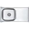 vidaXL Lavello da Cucina con Filtro e Sifone in Acciaio Inox