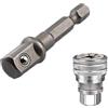 SagaSave Strumento di riparazione universale a bussola, dado a testa esagonale per standard da 10-19 mm, chiave a cricchetto metrica da 3/8-3/4 '' con bulloni, chiave a bussola universale regolabile, set di