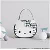 Sanrio Hello Kitty Mini Cosmetic Pouch Borsa grigia compatta da viaggio per il trucco