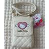 Sanrio Borsa a tracolla trapuntata Hello Kitty borsa multitasche design ala di cuore...
