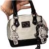Sanrio Hello Kitty Mini Tote Bag Borsa a Tracolla Bicolore Bianco Nero Pelle Sintetica