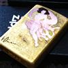 ZIPPO Yoshitaka Amano God of Thunder accendino zippo in lamina d'oro design a scher...