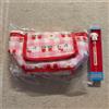 Sanrio Borsa termica Hello Kitty Wiggle Wiggle Pink Check e set di penne a sfera a 4...