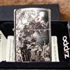 ZIPPO Accendino Zippo Yoshitaka Amano FF6 nero nichel Final Fantasy VI Town Design