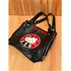 Sanrio Hello Kitty Mini Tote Bag Nero Rosso Cuore Cerniera Regolabile Stile Pelle Rara