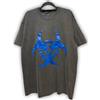 NESSUNA MARCA T-shirt grafica Resident Evil blu abbigliamento videogioco logo sacrificato