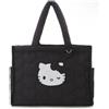 Sanrio Borsa Sanrio Hello Kitty cuore trapuntata nera borsa a mano casual carina
