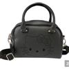 Sanrio Mini borsa a tracolla Sanrio Hello Kitty in pelle PU nera con punzonatura a...