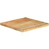 vidaXL Piano Tavolo 40x40x2,5 cm Bordi Vivi in Legno Massello di Mango