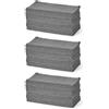Amazon Basics - Panni per la Pulizia in Microfibra, 30.5cm x 30.5cm, Grigio, Confezione da 144, per Auto, Camion, Barche, Asciugatura Senza Aloni e Lucidatura
