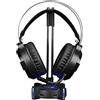 Marvo Supporto per cuffie retroilluminato HZ-04 4x HUB USB 3.0 Nero Marvo