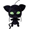 Bandai Peluche Miraculous Ladybug Plagg, 15 cm, Kwami della distruzione