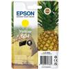 Epson Cartuccia d'inchiostro, Epson Ananas 604, giallo, 2,4 ml, originale, compatibile con stampanti Epson