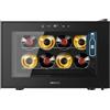 Cecotec Cantina per vino Bolero GrandSommelier 800H CoolCrystal E, capacità 8 bottiglie, ripiani in metallo, controllo touch, temperatura 8-18ºC, nero