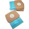 vhbw 5x sacchetto compatibile con Electrolux Lux 1 Classic, 1 Royal, D820, 1 aspirapolvere - 22,5cm x 19cm azzurro
