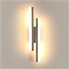 Riserva Lampada da Parete Interno Moderno 16W, 3000K Bianco Caldo, Cromo | Applique da Parete LED Minimaliste in Metallo per Soggiorno, Camera da Letto, Corridoio