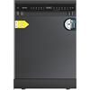 Cecotec Lavastoviglie Libera Installazione 60 cm Bolero Aguazero 6205 Dark. 13 Coperti, 6 Programmi, Classe D, Inverter Plus Duo, Pannello Touch, Extra Hygiene, Super Dry, Half Load, SilentWash, Dark