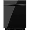 Cecotec Lavastoviglie Integrata 60cm Bolero Aguazero 6620 Full-BI Black Glass C. 1850W, 15 Coperti, 8 Programmi, Motore Inverter, Display FullColor, Smart Wash, Turbo Dry+, AutoClean