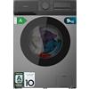 Cecotec Lavatrice Carico Frontale 9Kg Bolero DressCode 9450 Inverter Steel, 1400 rpm, 16 Programmi, Classe A-10%, Motore Inverter Plus, Allergy Care, Pearl Drum, Silence, Stop&Go, KidLock, Steel