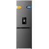 Cecotec Frigorifero Combinato 2 Porte con distributore d'acqua Bolero CoolMarket Combi 296 DF WD Dark E. 296L, 60cm di larghezza, Funzioni FastCooling, FastFreezing e DeFrost, LED interno, Dark Inox