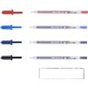 PIGMA MICRON SAKURA Gelly Roll classic, Penna gel 08, Nero, Rosso, Blu, Blu reale + 1 CARTA