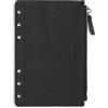 Filofax Custodia in pelle con cerniera nera