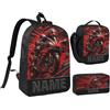 ASD Jewerly Personalizzato Dirt Bike Themed Backpack Regalo, nome personalizzato Motocicletta Motocross Motocicletta Stampa Casual Backpack Borsa Daypack per laptop