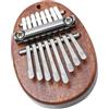 Abaodam Mini Kalimba Pianoforte Strumento Musicale Multifunzionale Portatile in Legno e Acciaio Inossidabile 8 Tasti, Suono Nitido e Design Elegante per Performance e Relax