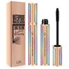 HZZYJ Mascara waterproof con fibre di seta 4D, per ciglia extra lunghe, mascara effetto naturale, lunga durata, colore nero
