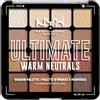 NYX Professional Makeup Palette Ombretti Ad Alta Pigmentazione, Texture Setosa, Finish Matte, Brillante e Metallizzato, 16 Colori, Formula Vegana*, Ultimate Shadow, Warm Neutrals