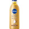 NIVEA Body Lotion Sun Touch, lozione nutriente con delicato effetto abbronzante senza striature, crema idratante per il corpo con estratto di ginkgo e olio di semi d'uva (400 ml)