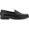 BS BOTTEGA DEL SARTO Man in Italy Bottega del Sarto Mocassino Saxone in Pelle Nera con Suola in Cuoio Sartoriale