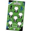 Generic Sfondo con occhielli in metallo per giochi interni ed esterni | Sfondo creativo con campo da calcio verde brillante, adatto per eventi scolastici e riunioni di famiglia