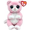 TY Beanie Bellies Lillibelle la Gattina Rosa con gli Occhioni Azzurri Glitter, i Coccolosi Animaletti di Peluche con il Pancino Morbido Originali Ty 20 Cm T41283