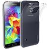 MaiJin Custodia per Samsung Galaxy S5 (5,1 Pollici) Morbido TPU Cover Cristallo di Rocca Trasparente Anti Scivolo Protezione Posteriore Cover